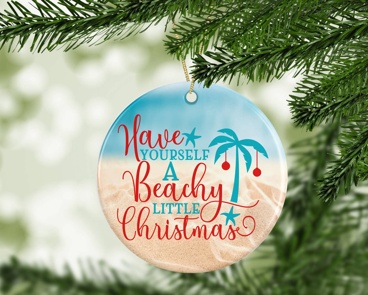 Have Yourself a Beachy Christmas Ornament