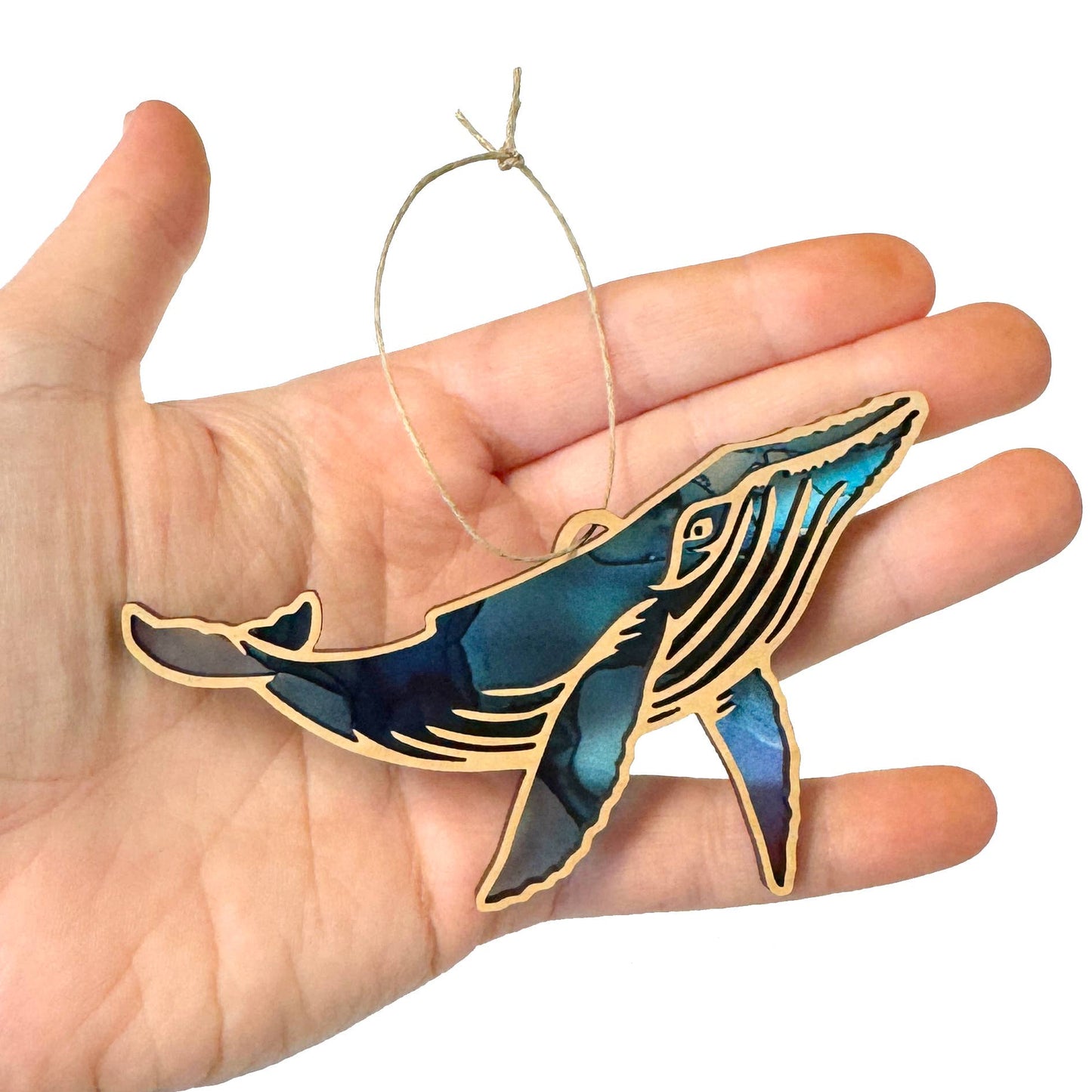 Humpback Whale Ornament, Ocean Animal Ornament