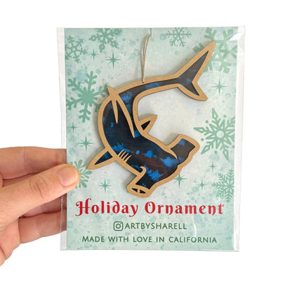 Hammerhead Shark Ornament, Ocean Animal Ornament