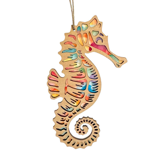 Seahorse Ornament, Coastal Beach Lover Ornament