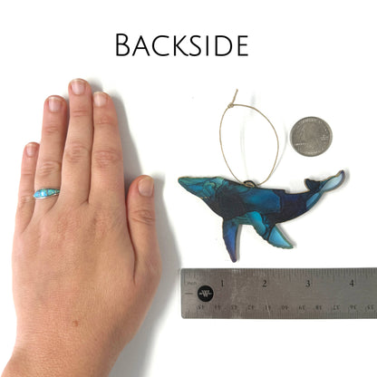 Humpback Whale Ornament, Ocean Animal Ornament