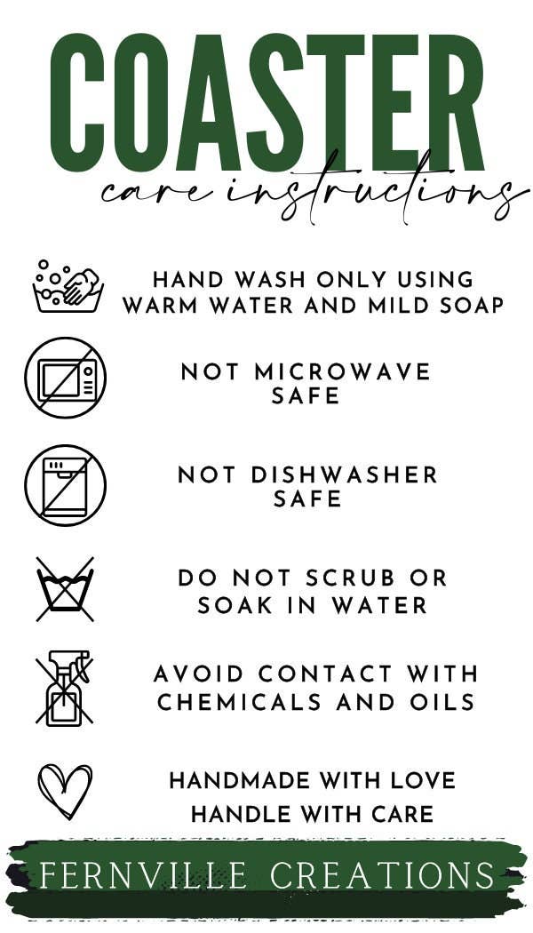 Tropical Beach Ceramic Coaster with Cork Backing: 3.6 Inch Glossy