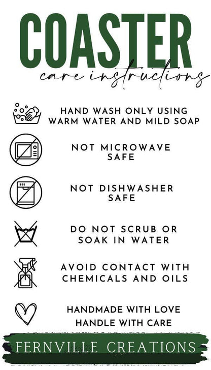 Tropical Beach Ceramic Coaster with Cork Backing: 3.6 Inch Glossy