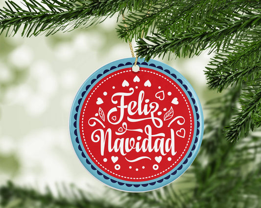 Feliz Navidad Ornament