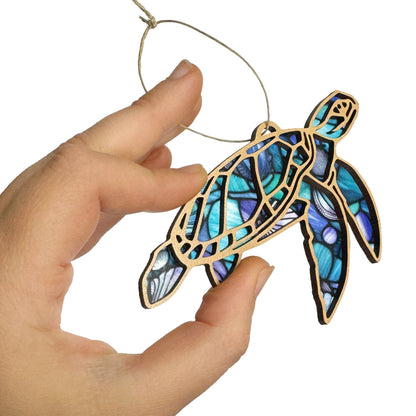 Sea Turtle Ornament, Ocean Animal Ornament