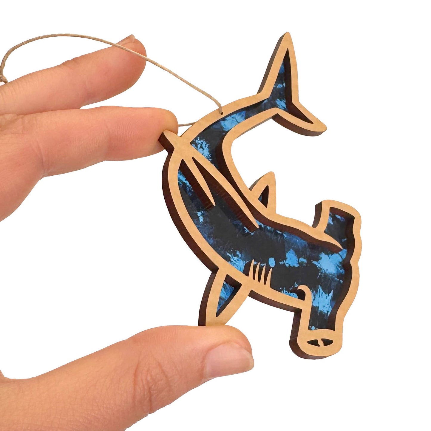 Hammerhead Shark Ornament, Ocean Animal Ornament