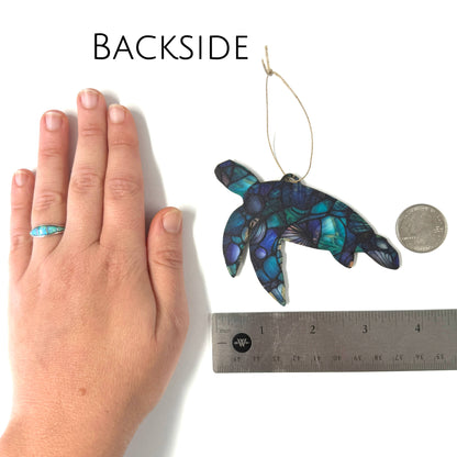 Sea Turtle Ornament, Ocean Animal Ornament