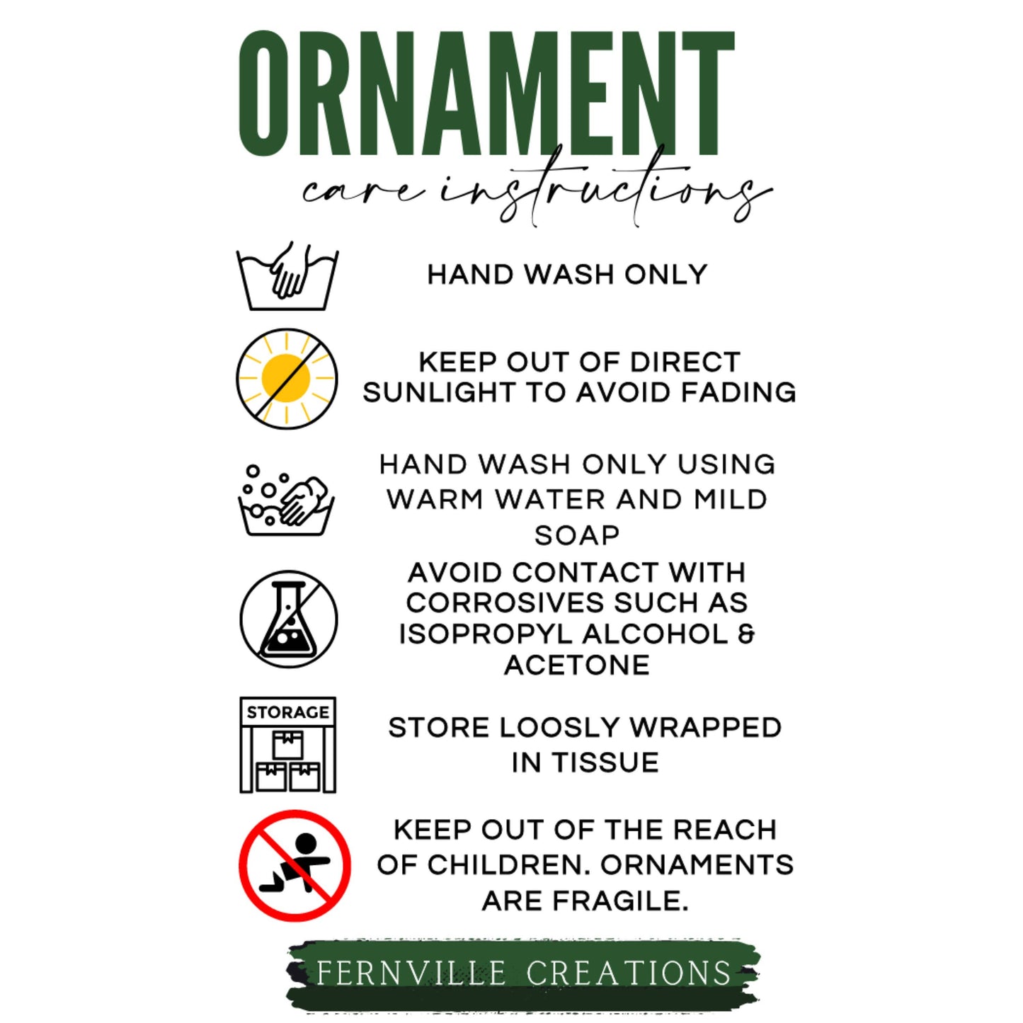 Starry Night Teal & Gold Celestial Keepsake Ornament: One Side Only (Fernville logo on back)