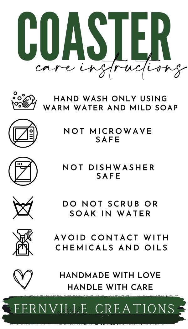 Starfish Stained Glass Ceramic *Coaster*, Eco-Friendly Decor: 3.6 Inch Glossy