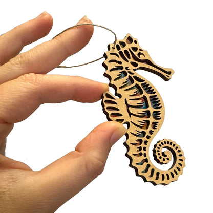 Seahorse Ornament, Coastal Beach Lover Ornament