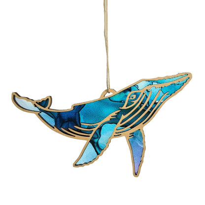 Humpback Whale Ornament, Ocean Animal Ornament