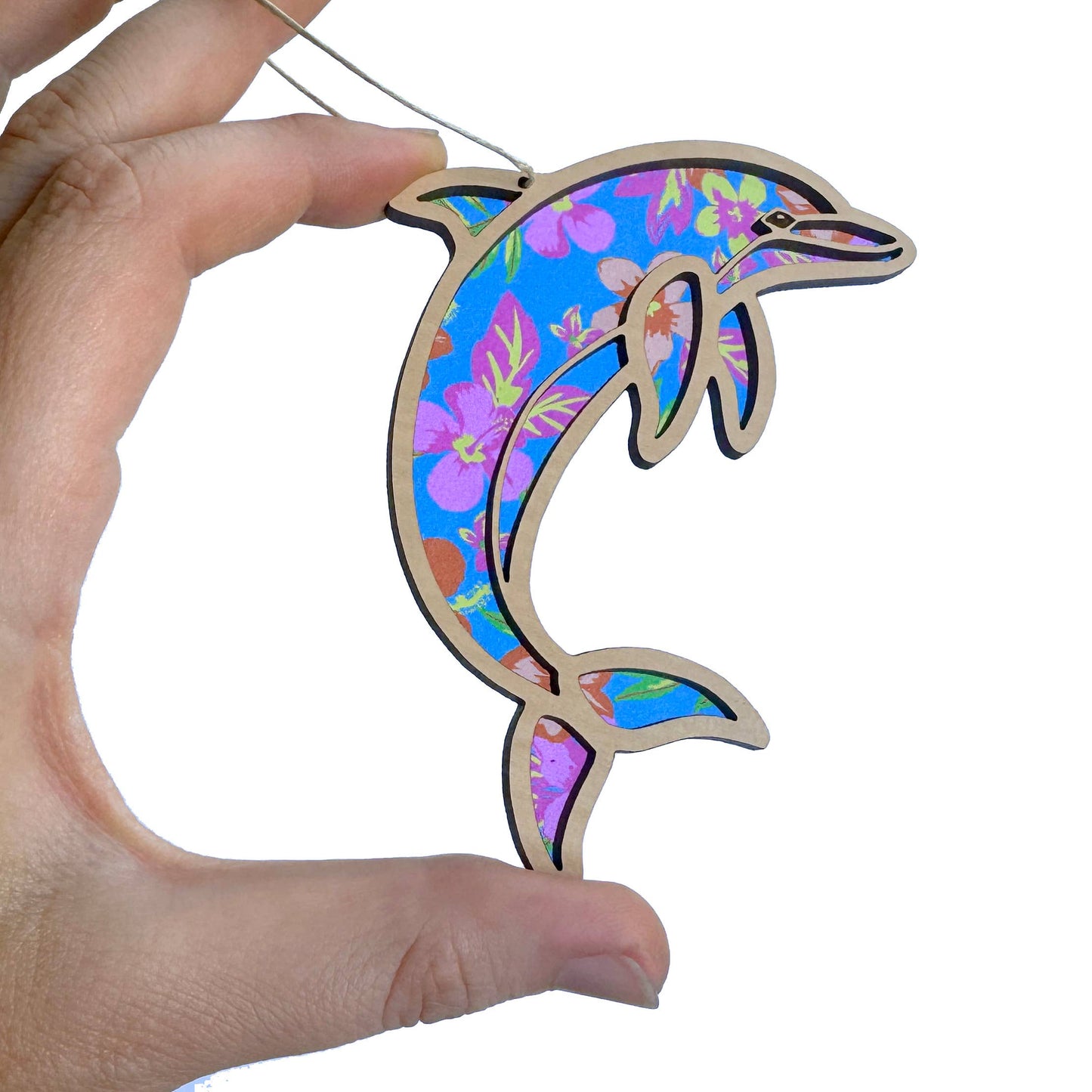 Dolphin Ornament, Tropical Ocean Animal Ornament