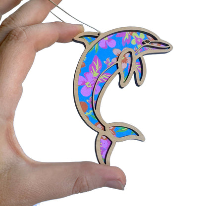 Dolphin Ornament, Tropical Ocean Animal Ornament